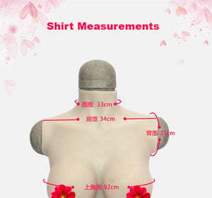 Full Bust Full Silicone Breast Shirt (4 color variants)
