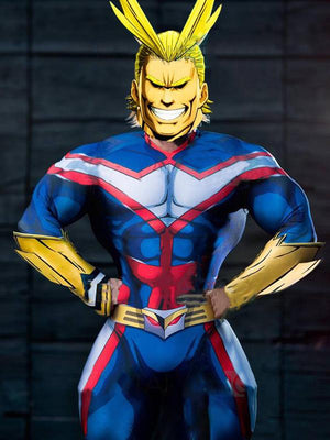 My Hero Academia All Might Costume (Spandex Suit) (Mens XL) - Only One Left- SHIPS NEXT DAY