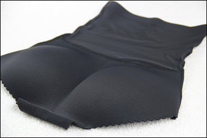 High Waist Butt Lift Padded Seamless Panty Body Shaper (Black)
