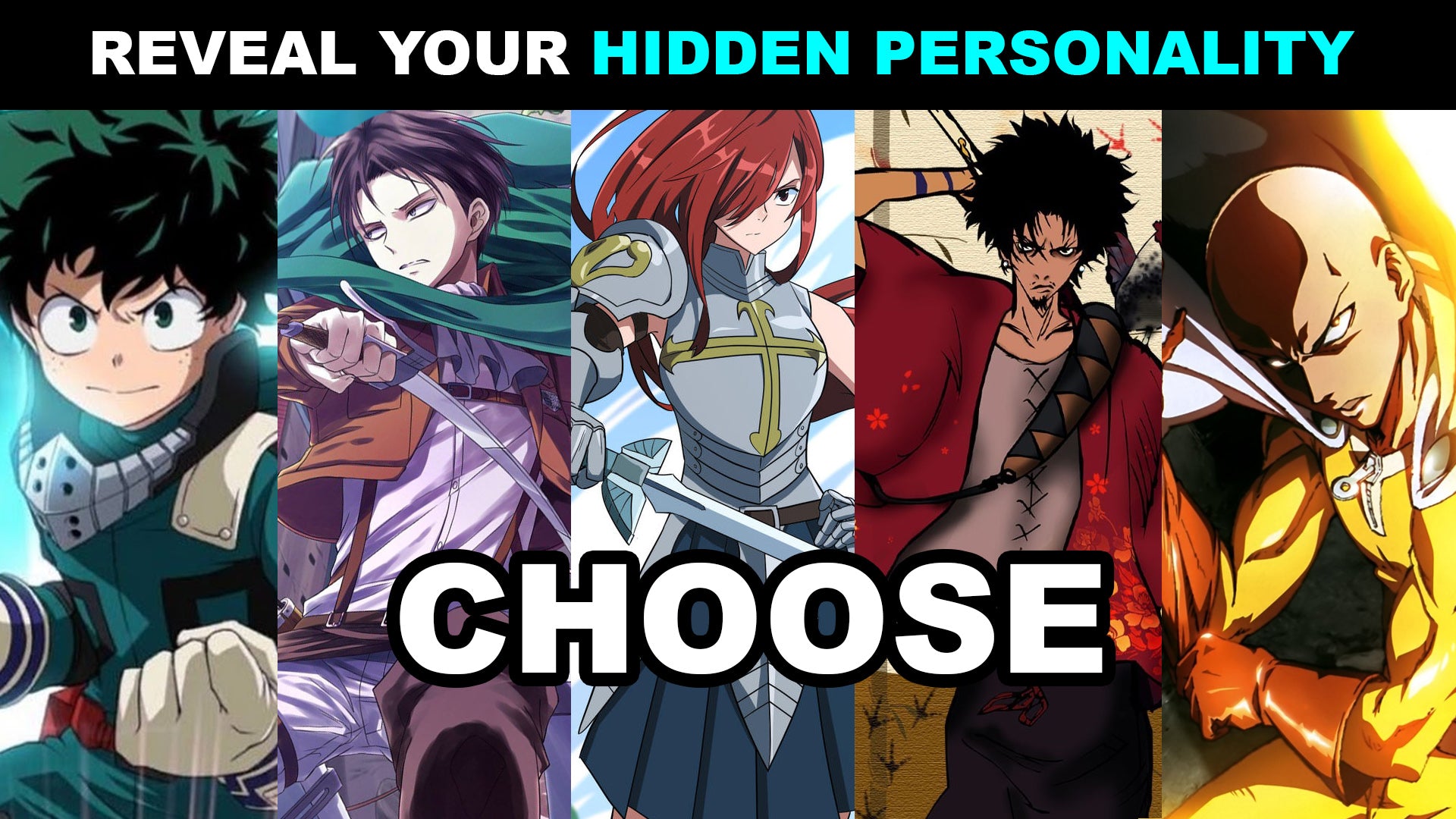 Choose An Anime Hero & Reveal Your Hidden Personality | Anime Personality Test