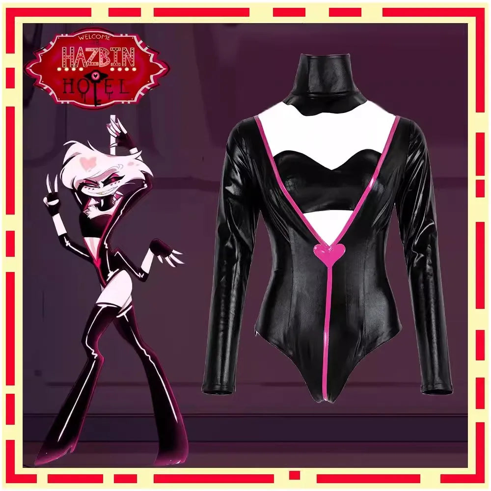 HAZBIN HOTEL] Angel Dust Poison MV Cosplay Costume - CosplayFTW