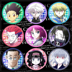 Hunter x Hunter Character Style Pins / Anime Buttons
