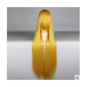 100cm Long Golden Blond Cosplay Wig