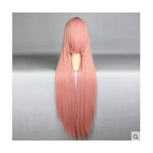 100 cm Long Muted Pink Cosplay Wig