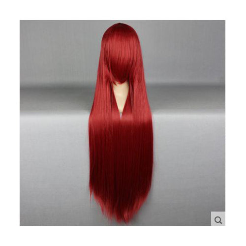 100 cm Long Wine Red Cosplay Wig