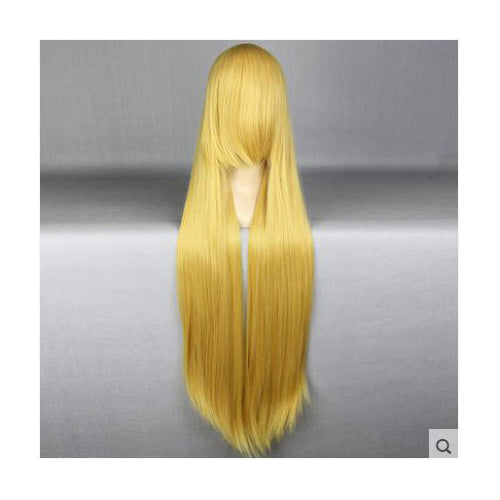 100cm Long Yellow Blond Cosplay Wig