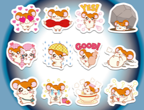 Hamtaro Stickers (Set of 40)