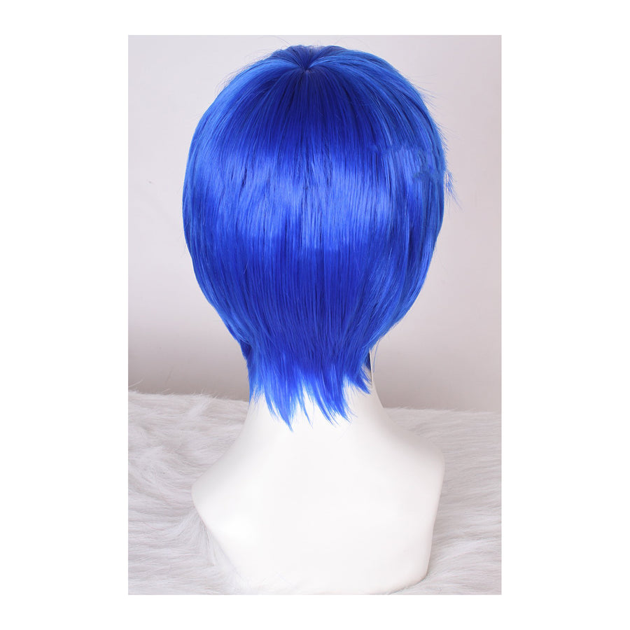 25cm Short Dark Blue Cosplay Wig