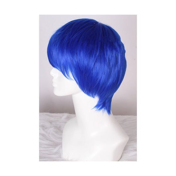 Short dark store blue cosplay wig