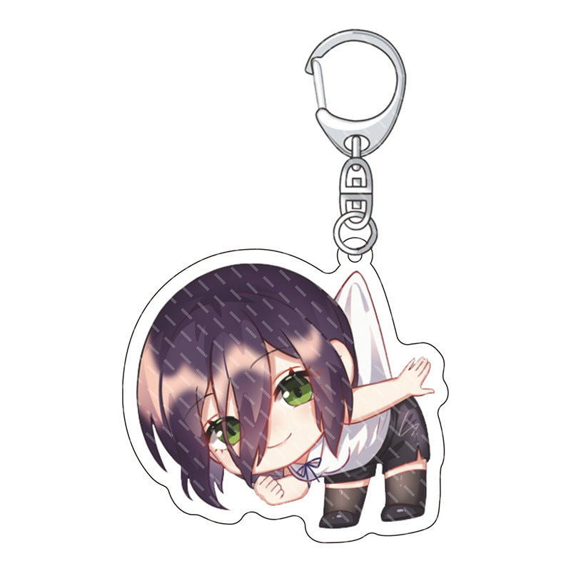 Amazon.com: Davrcte Cute Yukizome Chisa Key Chains Acrylic Keychain Anime  Figure Keyring Key Buckle Anime Car Pendant Acrylic Key Charms : Clothing,  Shoes & Jewelry