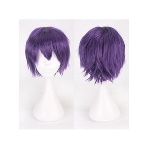 35 cm Short Deep Purple Cosplay Wig