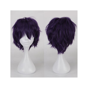 35 cm Tousled Dark Purple Cosplay Wig