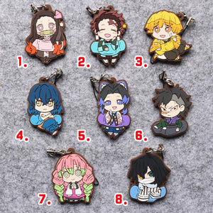 Demon Slayer Rubber Keychain (8 Styles Available)