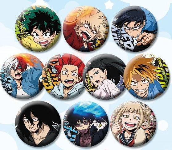 My Hero Academia Character Style Buttons / Anime Pins - CosplayFTW