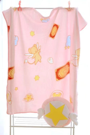 Card Captor Sakura Soft Flannel Throw Blanket (110 cm x 110 cm)