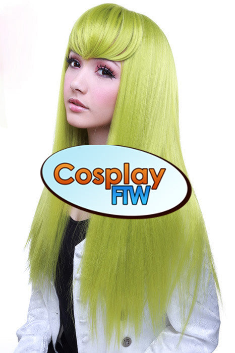 60cm Long Green Cosplay Wig