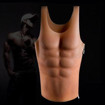 Mens Fake Muscle Mens Chest Shaper With Waist Tummy Shaping, Chest