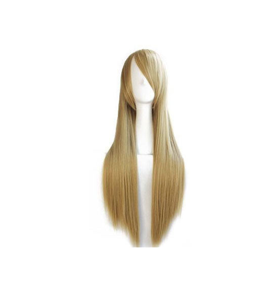 80cm Long Flaxen Blond Cosplay Wig
