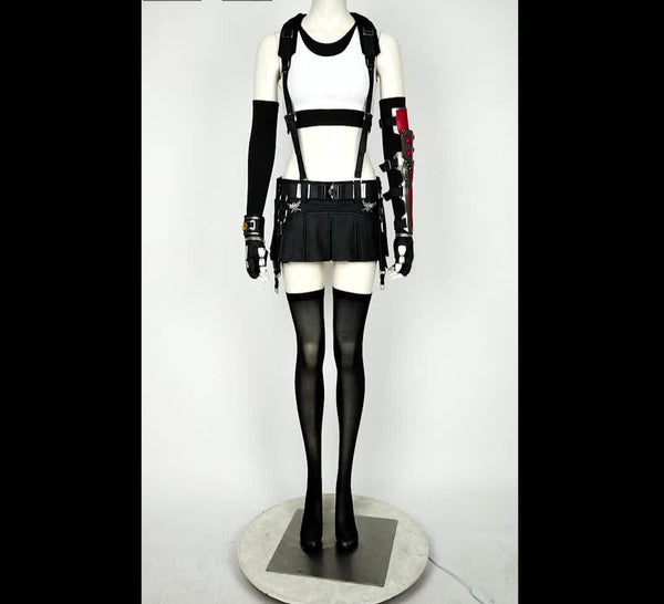 Final Fantasy 7 Remake Tifa Lockhart Cosplay Costume (Full costume excluding shoes)