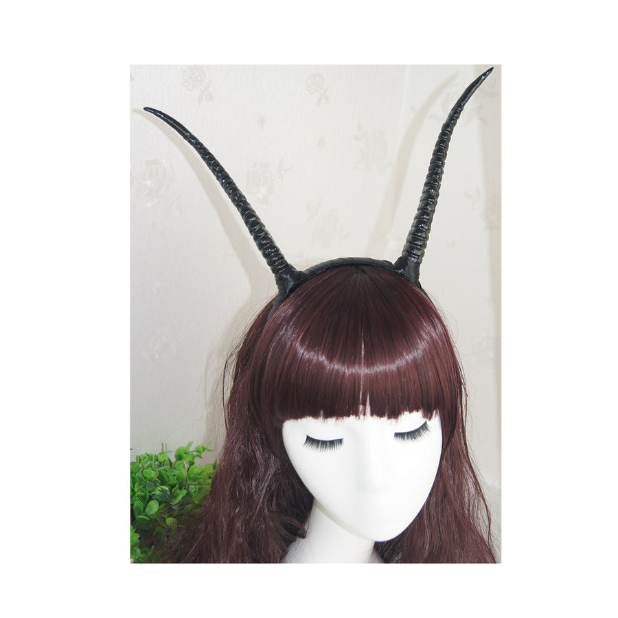 Black Antelope Horn Headband Cosplay