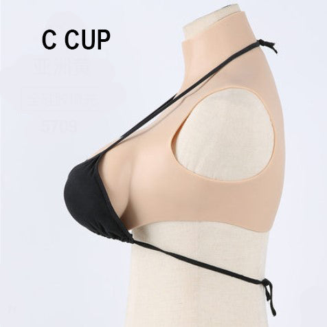 B Cup Silicone Breast Forms Small Size Boobs Without Collar For Crossdresser