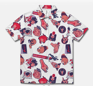 Chainsaw Man Devils and Fiends Graphic Polo Tee