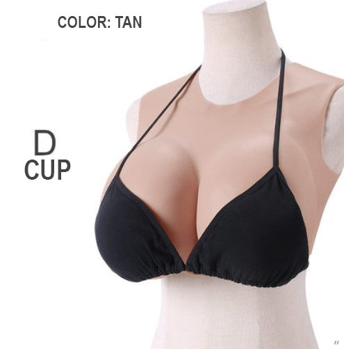 D Cup high neck silicone breasts