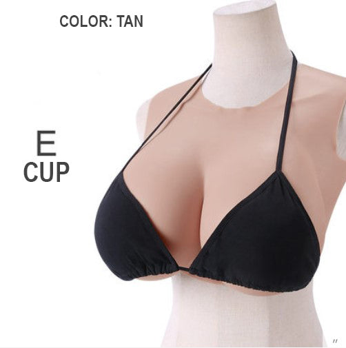 Silicone Breastplate Cotton Filled H Cup Realistic Fake Boobs Transvestite  Breasts Realitic Breastform Silicone Filling for Prosthesis Enhancer Drag