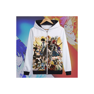 Fairy Tail Zip-Up Graphic Hoodie 2