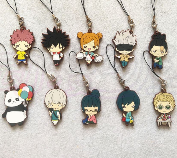 Jujutsu Kaisen Character Style Rubber Phone Charms