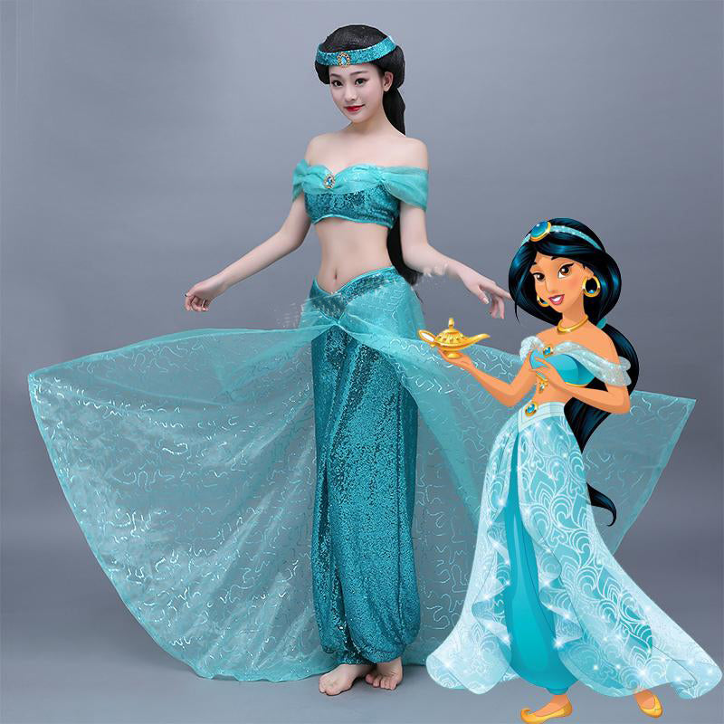 Aladdin Animated Women's Jasmine Prestige Costume