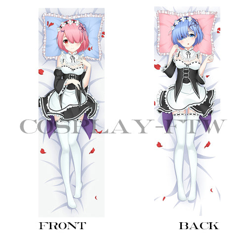 Re: Zero Starting Life in Another World Rem and Ram 2 pillow