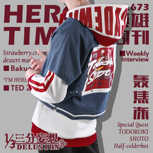 My Hero Academia Hero Time Magazine Casual Shoto Todoroki Costume
