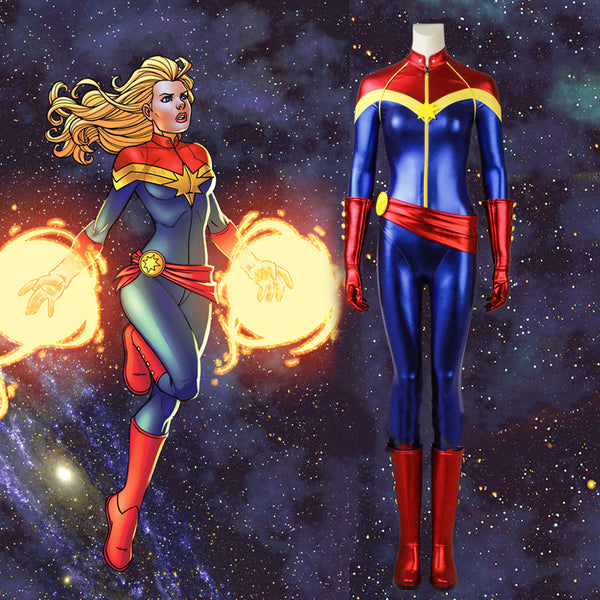 Captain Marvel (Carol Danvers) Full Body Suit Costume