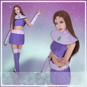 Teen Titans Starfire Cosplay Costume (Women's Large) - SHIPS NEXT DAY