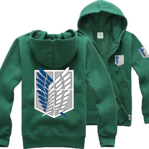 Attack on Titan Survey Corps Zip-Up Hoodie
