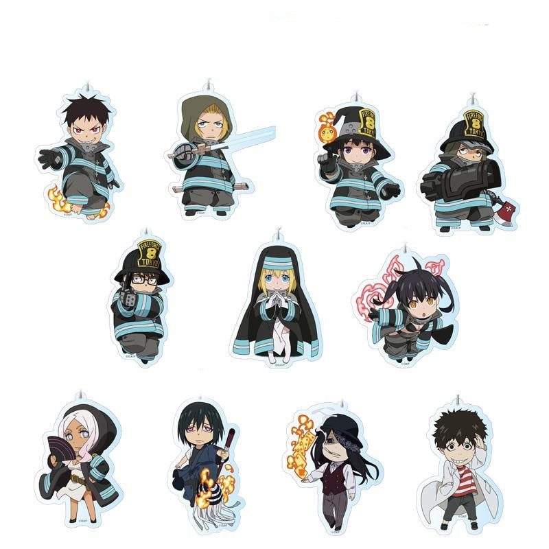 Fire Force Character Buttons / Anime Pins (22 styles) - CosplayFTW