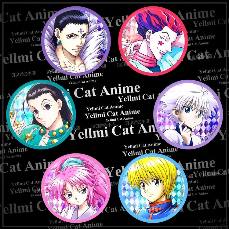Hunter x Hunter Character Style Pins / Anime Buttons - CosplayFTW