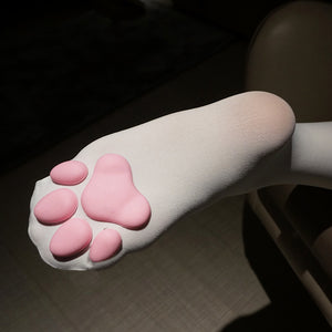 Kitty Padding Thigh High Socks