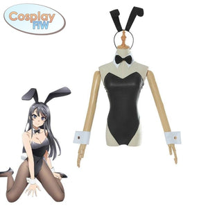 Anime Rascal Does Not Dream Of Bunny Girl Senpai Mai Sakurajima Cosplay Costume / Seishun Buta Yarou