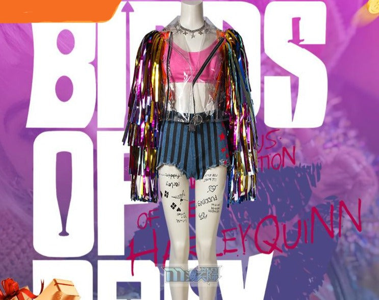 Birds Of Prey Harley Quinn Cosplay Costume (full set, excluding shoes)