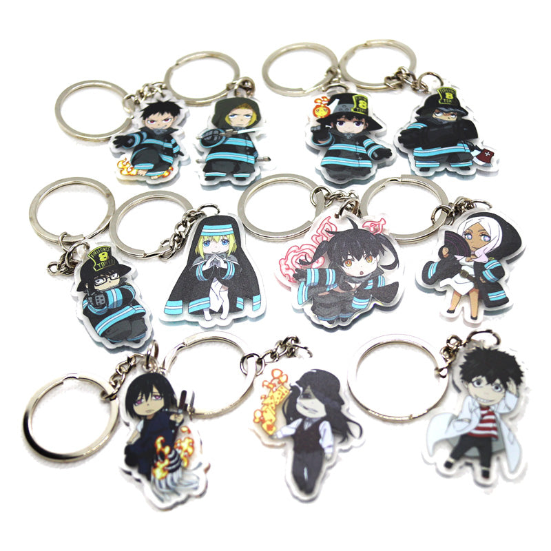 Fire Force Character Acrylic Keychains - CosplayFTW