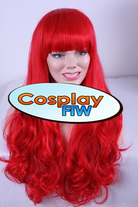 70cm Poison Ivy Long Red Cosplay Wig CosplayFTW