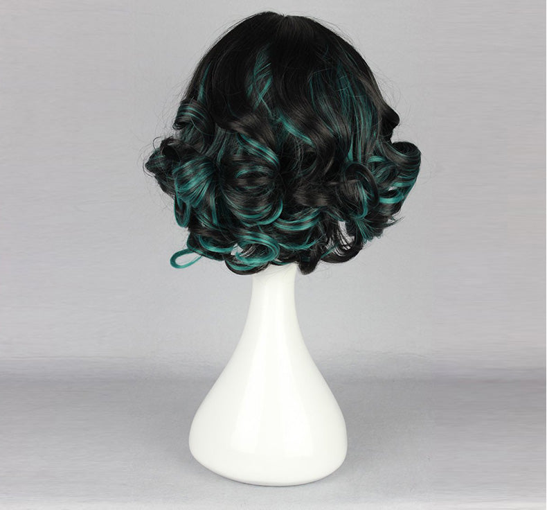 Curly Green Gradient Lolita Wig