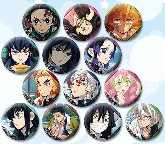 Demon Slayer Character Style Buttons / Anime Pins - CosplayFTW