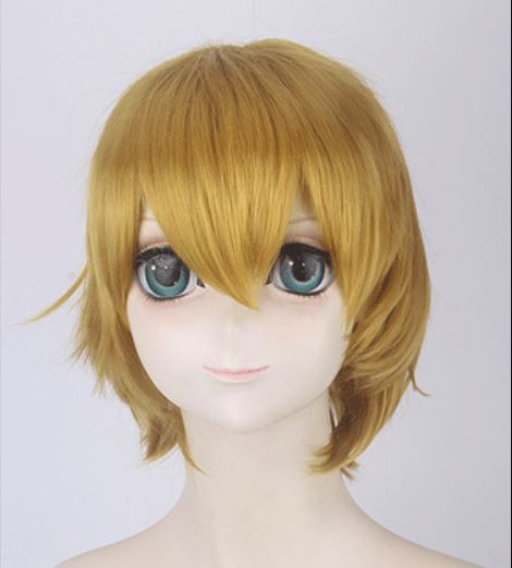 30CM Universal Golden Blond cosplay wig