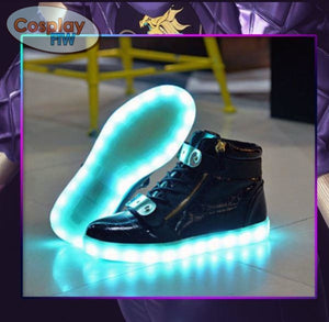 League Of Legends Kda Akali Cosplay Shoes / Waterproof Led Shoes