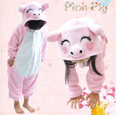 Children's Pink Piggy Kigurumi