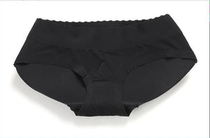 Low Rise Butt Lift Padded Seamless Panty Body Shaper (Black)