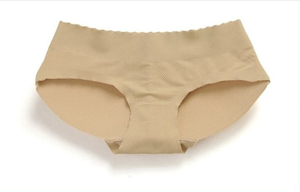 Low Rise Butt Lift Padded Seamless Panty Body Shaper (Beige)